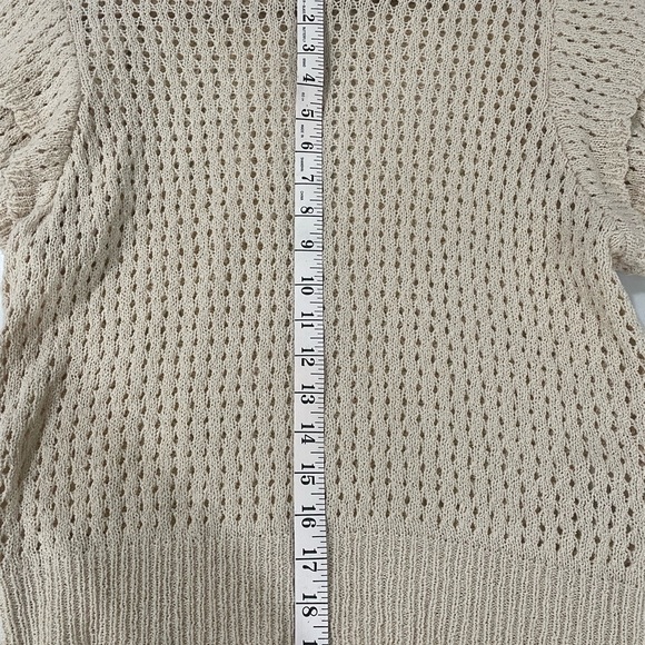 Tiered Flounce Sleeve Spring Sweater - Picture 5 of 6